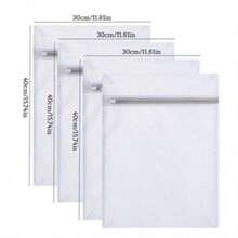 1/4个蜂窝网眼精致衣物洗衣袋，网眼面料耐用可重复使用，适用于精致衣物洗涤，旅行收纳内衣袋，涤纶洗衣袋，加厚网眼洗衣篮，洗衣机专用洗衣袋，胸罩袋，家用洗衣袋套装，白色洗衣袋，适用于袜子、胸罩、口罩、衣物等。 - 彩色 - 查看 10