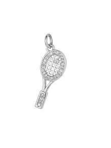 1 件铜锆石网球拍形状 DIY 珠宝吊坠 - 網球拍吊墜 - 查看 9