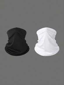 1pc/2pcs Unisex Solid Color Balaclava Mask, Ski Mask, Suitable For Football Sports, Lightweight And Convenient, Sun Protection, Cycling Specific - Multicolor - View 7