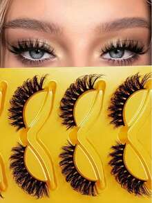 3D Mango Curl False Eyelash (5 Pairs Set/Naturally Stretching Eye Tail - View 1