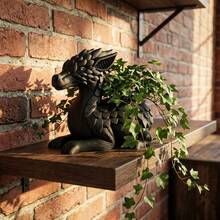 Dragon Planter Pot, Black/Red Dragon-Shaped Succulent Planter, Small Desktop Cactus Flower Pot For Home Office Decor, 4.3 In L X 3.5 In H - Dragon-shaped - View 5