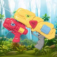 Dinosaur Parent-Child Water Gun Set - Adorable Tyrannosaurus Rex Shaped Water Guns, Suitable For Summer Outdoor Pool, Beach Water Fights, Interactive 2 Pieces Water Gun Set, Ideal Gift For Kids, Family And Friends Gatherings - Multicolor - View 10