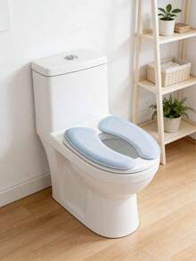 2pcs Toilet Seat Cushion, Thickened Adhesive Toilet Seat Cover, Waterproof, Suitable For All Seasons - Multicolor - View 3