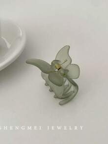 3个装女士塑料哑光蝴蝶小发夹，发爪 - 彩色 - 查看 8