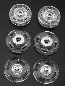 10/20 piezas Botones invisibles súper transparentes - Sujetadores invisibles seguros, adecuados para suéteres y camisas, diseño anti-exposición con anillos de botones redondos delicados, ideal para prendas de punto y chaquetas, fácil de coser para una fijación segura, accesorios de costura - transparente - Ver 10