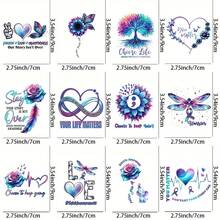 4 Packs Professional-Grade UV DTF Cup - Suitable For 16 Oz Travel Mugs, Mental Health Insulated Cup | Permanent Scratch-Resistant Transfer, Compatible With Glass And Ceramic Mugs, Easy-Peel UV DTF Transfer, Perfectly Fits Smooth Curved Surfaces - Multicolor - View 9