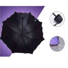Compact Foldable Manual Umbrella, Fashionable Dual-Use Sunshade & Rain Umbrella, Cute & Unique Design - Multicolor - View 2