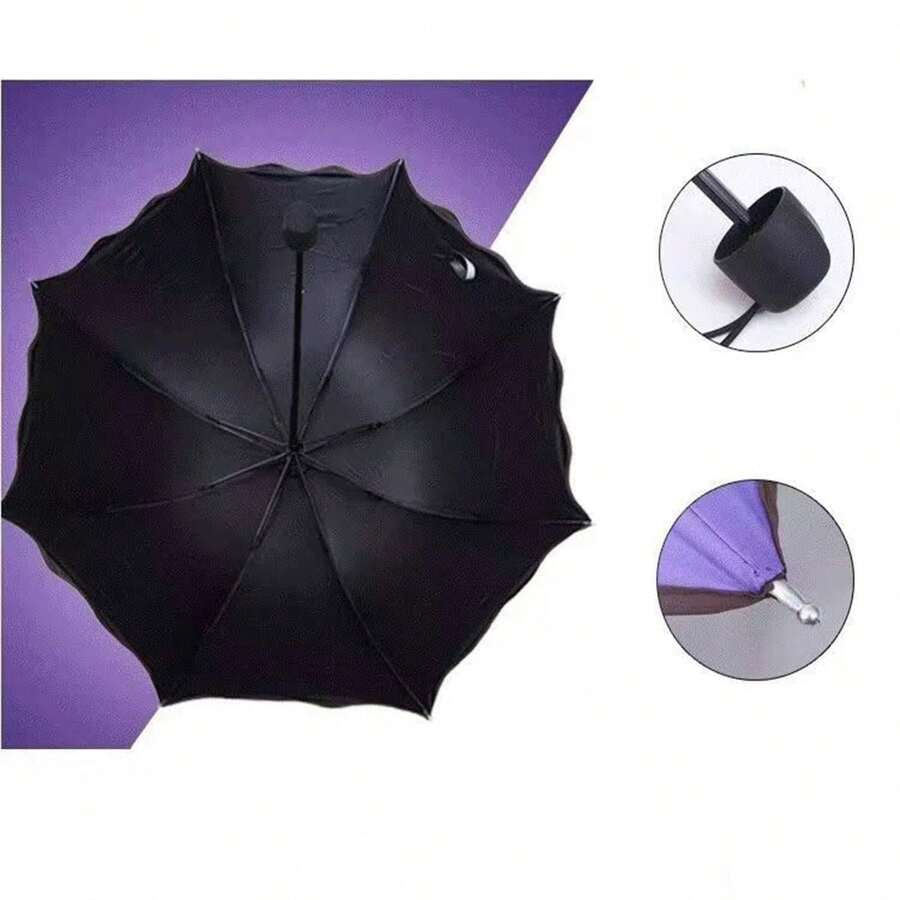 Compact Foldable Manual Umbrella, Fashionable Dual-Use Sunshade & Rain Umbrella, Cute & Unique Design