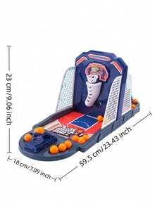 Basketball Shooting Game ,Funny Shooting Game, Desktop Table Basketball Games Set, Fast And Frenzied Launching Ball - Including 2 Basketball Stand And 10 Balls Mini Basketball Game Basketball Games Mini Basketball Hoop Table Top Games Marble Run Travel Games Travel Essentials Board Games Easter Gifts - Multicolor - View 10