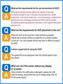 High-Definition Car Head-Up Display (HUD), Optional Km/H/Mph Display, With Windshield Speedometer Projection Function, Equipped With Automatic Light Sensor, Km/H Speed Unit Display, Suitable For All Car Models, Ideal Gift For Christmas, New Year And Thanksgiving. - A - View 11