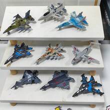 18pcs Fighter Plane Model Toys, Suitable For Aviation Enthusiasts, Boys Birthday Holiday Gift, Desktop Decor - Light Grey - View 8