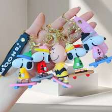 1个情侣玩偶钥匙扣书包挂件汽车钥匙扣小礼物返校季派对礼物随机款式 - 彩色 - 查看 5
