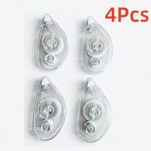 Cuộn băng dính hai mặt (1/4 gói), đồ dùng làm sổ lưu niệm, cuộn băng dính dán thủ công, cuộn băng dính hai mặt dùng cho sổ lưu niệm, đồ dùng văn phòng, nhà cửa (0,31 inch x 26,25 feet)/(0,23 inch x 19,69 feet) - Trong sáng - Xem 11