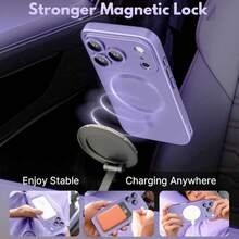 Hadaasi 1 buah Casing Ponsel Hadas Soft Metallic Purple, Cocok untuk iPhone 17e, 17, 17 Air, 17 Pro, 17 Pro Max, Dilengkapi fitur tahan gores, tahan benturan, dan perlindungan kamera penuh dalam desain ultra tipis, Kompatibel dengan iPhone 13, 11, 16 Pro Max, 15, 14, 12, 16e, Versi Internasional, Bukan Versi Domestik - Purple - View 4