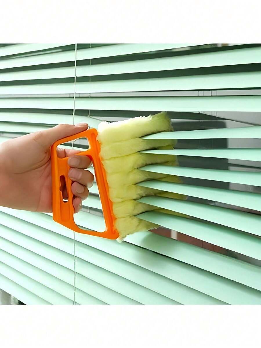 Cepillo de limpieza multifuncional para persianas venecianas, herramienta esencial para limpiar cortinas del hogar, aires acondicionados, ventiladores y grietas