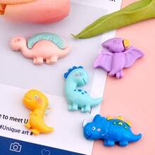 5/10pcs Cute Resin Dinosaur Fridge Magnets - Cartoon Refrigerator Stickers, Home Kitchen Decor, Birthday/Graduation Gift - Multicolor - View 8