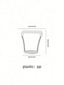 1Pc Manual Potato Crushing Tool, Plastic Potato Masher & Purple Sweet Potato Press, Multi-Functional Kitchen Gadget For Mashing Vegetables & Fruits, Essential Kitchen Utensil - Multicolor - View 8