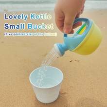 New Vegetable & Fruit Series Beach Toy Set, Includes Foldable Bucket, Shovel, Sand Molds - Multicolor - View 10