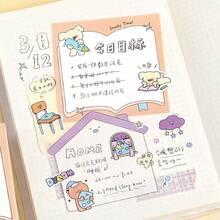 100 Tờ Giấy Ghi Nhớ Hình Hoạt Hình Dễ Thương, Giấy Không Dính, Sổ Nhật Ký, Giấy Ghi Chú Dán Tủ Lạnh, Giấy Ghi Nhớ Hình Động Vật Đáng Yêu, Đồ Dùng Học Tập Cần Thiết - Một cỡ - Xem 10