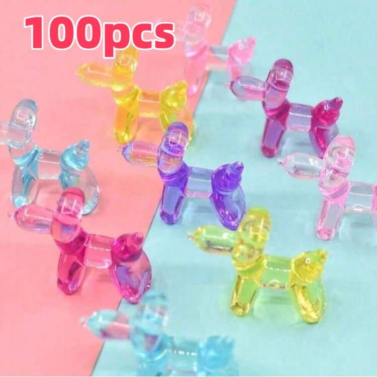 100pcs Mini Crystal Balloon Dog Figurines, Colorful Resin Balloon Dog Statues - Realistic Acrylic Crystal Decorations, Suitable For Party And Home Decor, Mother's Day Gift For Boyfriend/Girlfriend, Creative Art Sculpture, Cute Decor Accessories For Entryway, TV Stand, Living Room, Owl Resin Craft, Bar/Cafe Counter, Micro Landscape, Office Desk, Outdoor Decor | Quirky Design - Multicolor - View 13