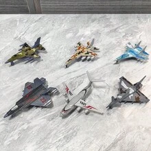 Boys' Airplane Model Set, Mini Aircraft Toy, Fighter Plane Model, Durable Metal Airplane Decor, Suitable For Desktop Display, Perfect Party Favor & Christmas Stocking Stuffer, Great For Christmas, Halloween, Thanksgiving And Easter Gifts - Black - View 4
