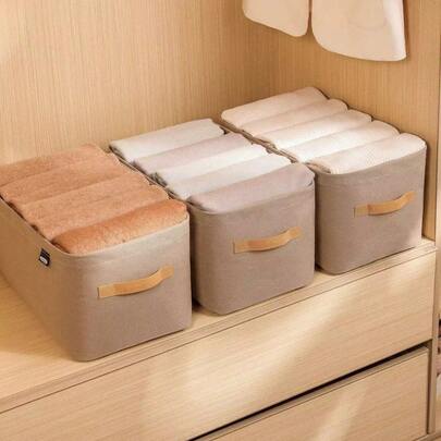 1/2件装可折叠收纳整理架 | 加固钢架，不易塌陷 | 透气面料 | 节省空间，适用于衣柜、卧室、客厅、抽屉、壁橱，可存放衣物、裤子、杂物、玩具、毯子等。