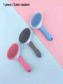 Cat Grooming Tool, Hair Removal & Fuzz Cleaner, One-Click Pet Brush Suitable For Dogs & Cats - Self-Cleaning Grooming Brush With Soft Bristles, Fits All Breeds - Pet Comb - View 14