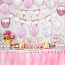 12英寸浅粉色蝴蝶结印花乳胶气球，可爱透明白色和粉色气球，适合法式公主主题派对、生日、婚礼、迎婴派对、单身派对、订婚仪式、2026届毕业典礼、母亲节、幼儿园毕业典礼及其他派对装饰。 - 粉色 - 查看 5