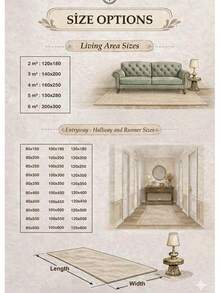 Sản xuất tại Thổ Nhĩ Kỳ - Thảm trải sàn có thể giặt được - Thảm cuộn chống trượt - 80x120 cm, 80x150, 80x200, 80x300, 100x200, 100x160, 100x300, 120x180, 140x190 cm - Thảm hành lang cắt theo kích thước - màu đen - Xem 6