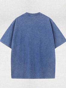 [Official Authorization] 1pc Cars Series_ Double-Sided Printed T-Shirts For Men And Women, Disney Fans - 藍色 - 查看 2