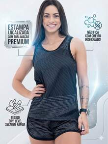 Kit 5 Regatas Fitness Feminina Treino Academia Dry Fit Lote - Pink - Visão 8