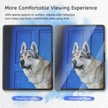 1片装高清、高透光、防刮、防摔、全屏覆盖、强效防指纹、灵敏触控、PET材质、屏幕保护膜、软膜、绘图膜、防眩光，兼容（Air4/5/6/7）第十代、11英寸A16（2025）、Air 11英寸（2026）、12 11英寸（2026） - 無色 - 查看 7