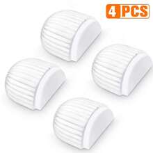 3 pièces/4 pièces Set Butoir de porte transparent [Adhésif sans impact], Protège-poignée de porte transparent, Coin anti-collision côté gauche, Design à coussin en silicone - Convient pour divers amortisseurs de meubles, Applicable aux sols en bois/carrelage, Convient pour la maison et le bureau - Aucun perçage requis - Voir 15