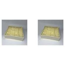 2pcs Wardrobe Drawer Style Grid Organizer Boxes, Foldable Fabric Lingerie, Bra, Socks Storage Containers - Multicolor - View 8