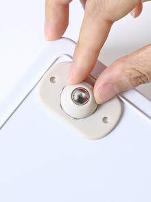 4/8pcs Swivel Casters, Bullseye Swivel Balls, Miniature Bearing Nylon Swivel Balls, Suitable For Small Devices, Smooth Rolling - Beige - View 8