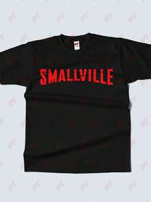 Smallville TV Show Logo Unisex T Shirt - Black - View 2
