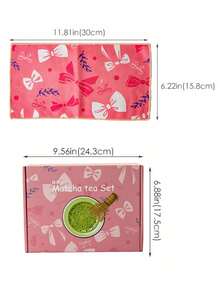 Matcha Set - 8-Piece Set, Including Matcha Brush, Measuring Spoon, Tea Utensils, Tea Bowl, And Stand. Pink Matcha Set, Perfect As A Gift For Lovers, Friends, Colleagues, Or Family, Suitable For Daily Use, Parties, Birthdays, Anniversaries, Mother's Day, Valentine's Day, And Easter (Pink). - Pink - View 4