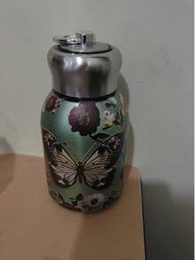 1 件新款中国风小鸟真空杯，带手柄，便携，适合户外和车载使用，水瓶返校 - 彩色 - 查看 15