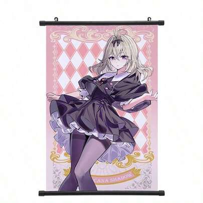 1pc Anime Poster Scroll Painting, Wall Art Decor For Bedroom, Perfect Gift For Friends, Couples, Birthday, Christmas, New Year