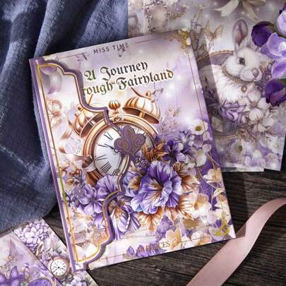 40 ورقة/حقيبة، مجموعة ورق سكرابوك بنقوش زهرية عتيقة، مثالية لصناعة بطاقات بتصاميم زهرية متنوعة، مناسبة للألبومات والمشاريع اليدوية، خيار ممتاز للمناسبات الرومانسية مثل عيد الحب.