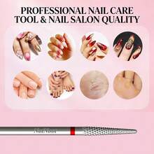 NotNoot Multi-Function Nail Drill Bit, Tungsten Carbide 3/32" Sharp Nail Gel Acrylic Cuticle Remover Drill Bit, Precise - Silver - View 5