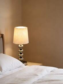 1pc USB Powered Silver Minimalist Desk Lamp, Modern Retro Style Decorative Lamp, Suitable For Bedroom Bedside, Room Desk - 銀色 - 查看 5