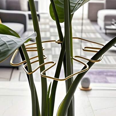 Durable And Stable Support System - Metal Climbing Plant Trellis, Beneficial For Healthy Plant Growth And Yard Beautification. Plant Support Structure | Climbing Plant Trellis | Metal Stabilizer