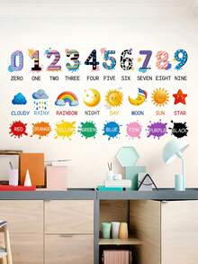 Children's Room & Kindergarten English Alphabet Wall Stickers, Educational Decorative Wall Decals - Multicolor - View 5