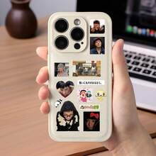 8张G-D镂空贴纸，时尚偶像名人周边拼贴材料，防水贴纸 - 彩色 - 查看 6