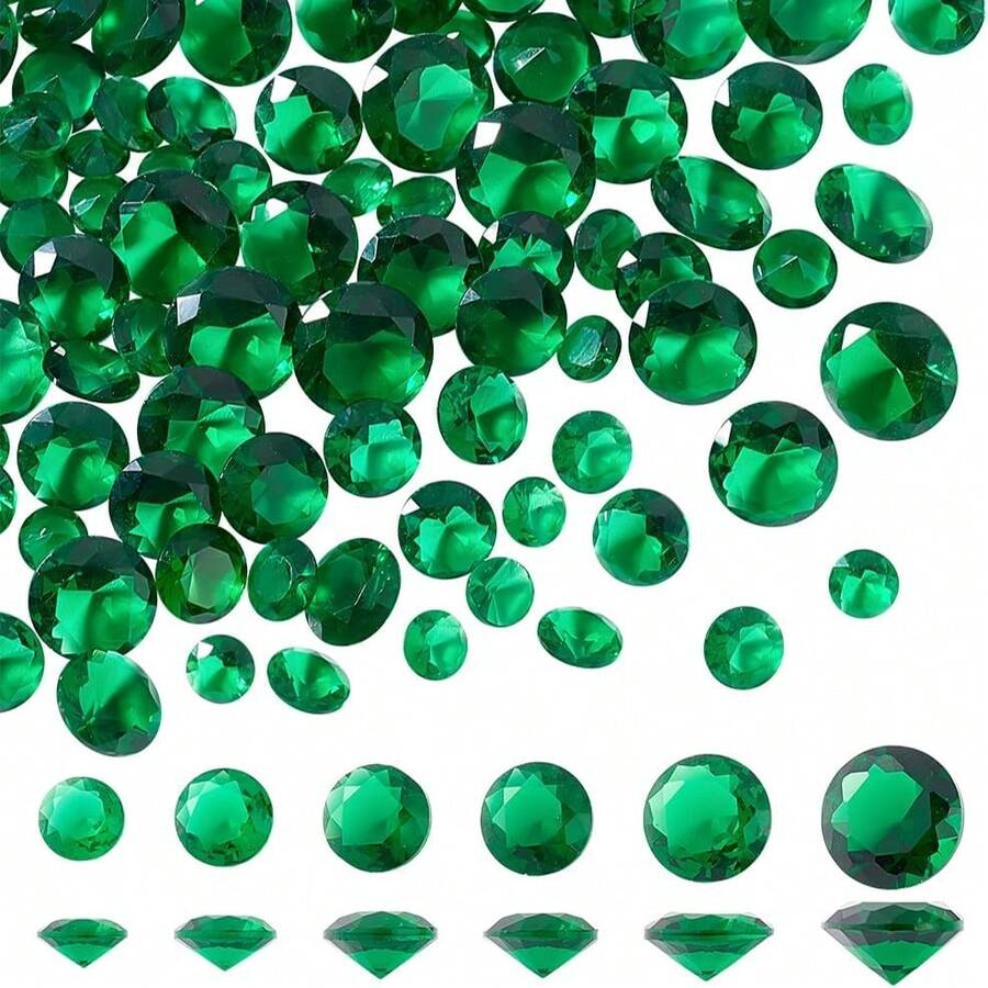 DIY Zirconia AAA Grade Round Machine Cut 1mm-15mm Cubic Loose Stones CZ Zirconia Gemstones Jewelry Making Moissanite Rhinestones Transparent Crystal Nail Art Decor