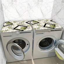 1pc Healing Light Pattern Silicone Mat, Warm Family Atmosphere, Silica Gel, Anti-Slip, Suitable For Washing Machine Cover, Dryer Cover, Coffee Machine Mat, Kitchen Counter Mat, Multi-Purpose Household Mat - Forest Dance Party With Light Spots and Bubbles - View 9