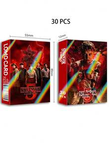 asmodee 96张/30张卡通动漫人物双面卡片收藏周边‌贺卡‌贴纸‌明信片 LOMO卡牌游戏派对装扮道具情人节礼物 - 彩色 - 查看 6