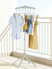 This Is A Multifunctional Garment Steamer And Ironing Rack Set, Comprising A Handheld Ironing Board With An Independent Support Stand, A Multi-Hole Windproof Drying Rack, A Portable Ironing Board, And Six Travel Hangers; Additionally, It Includes A Foldable Floor-Standing Garment Steamer. - B - View 5