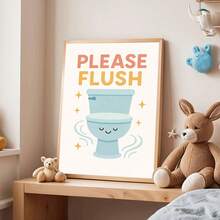 Tranh treo tường bằng vải bố, tranh poster phòng trẻ em có khung, tranh trang trí phòng tắm trẻ em, trang trí tường phòng tắm, xả nước, đánh răng, quy tắc trang trí phòng tắm trẻ em, tranh nghệ thuật treo tường phòng tắm trẻ em, tranh poster phòng tắm bé trai bé gái, trang trí phòng trẻ sơ sinh, quà tặng cho bé, quà tặng cho trẻ mới sinh, trang trí trường mầm non - Nhiều màu - Xem 6